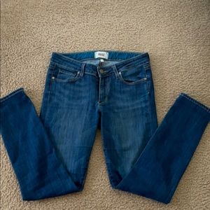 Paige Skyline Ankle Peg Denim